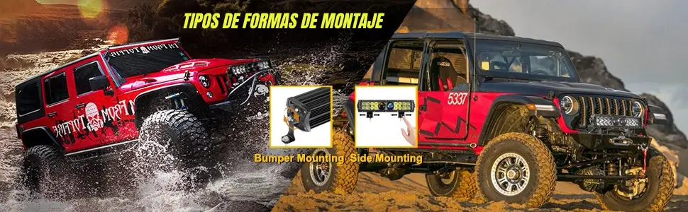 Barras LED antiniebla motos autos 