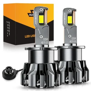 Focos LED Auxbeam D2 D2S D2R, 70W, 22000 LM, reemplazo de HID, para faros delanteros de autos y camionetas